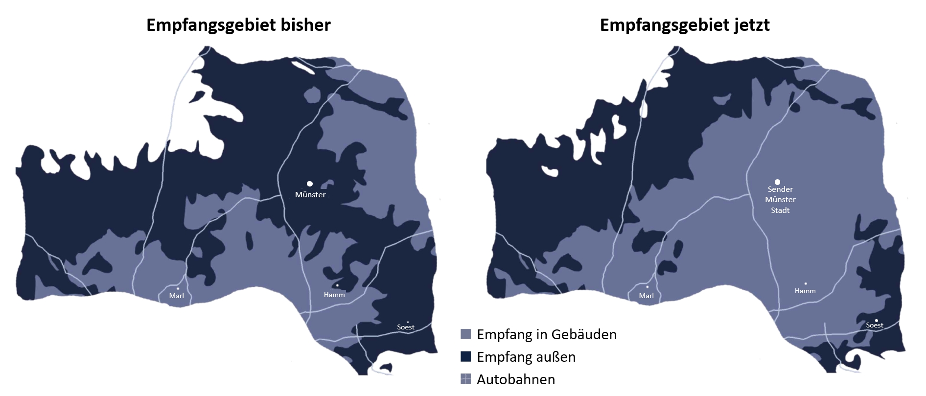 Verbesserter DAB+ Empfang in Münster